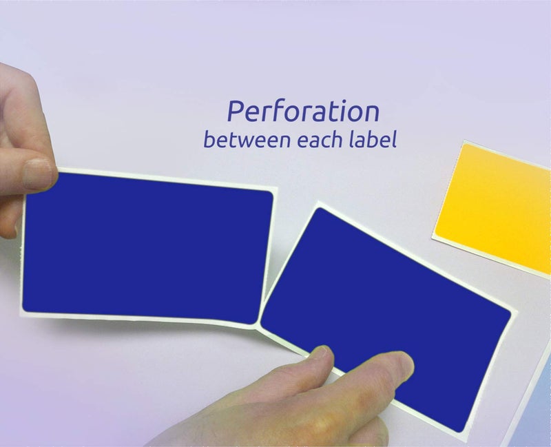 NextDayLabels 500 Rectangle Stickers (3" x 5") - Color Coding Labels Roll - Moving Labels for Boxes, Colored Inventory Stickers for Packing, Organizing, and Storage (Blue) - Image 3